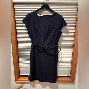 Woman’s Navy blue dress with belt